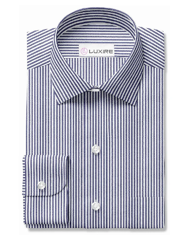 Men's passion shirts-Dark Navy Oxford Stripe