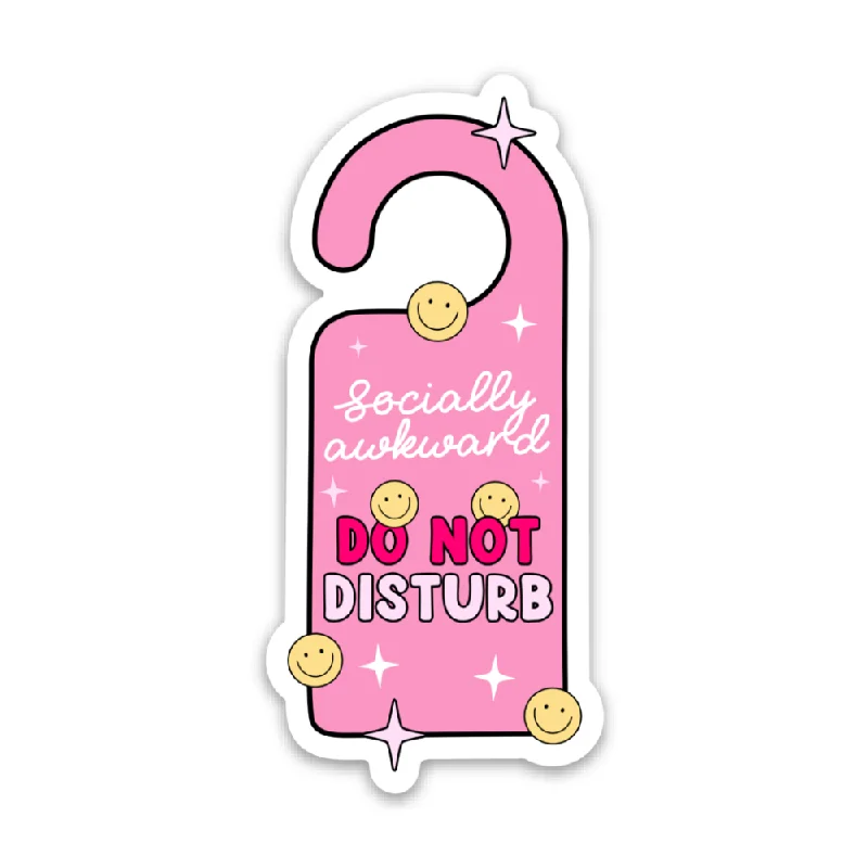 affordable short sleeve shirts for all-day wear -Do Not Disturb Vinyl Sticker