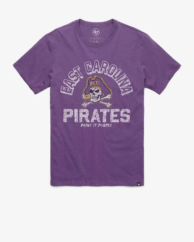 trendy short sleeve polo shirts for men -EAST CAROLINA PIRATES RETROGRADE '47 FRANKLIN TEE