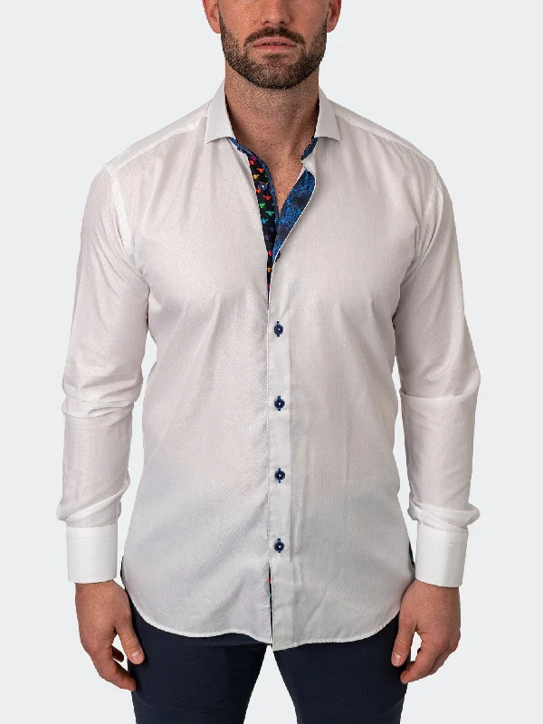 Men's savanna shirts-Einstein Gem White