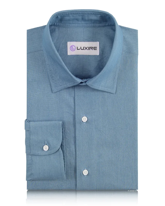 Men's display shirts-Faded Blue Chambray