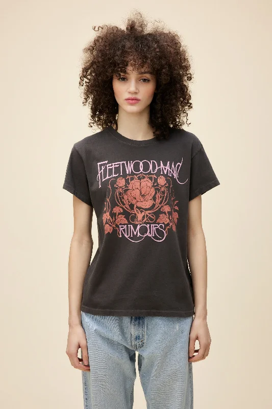 cool and comfortable short sleeve t-shirts for men -Fleetwood Mac Floral Tour Tee