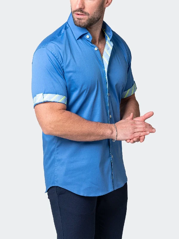 Men's dust shirts-Galileo Sleek Blue