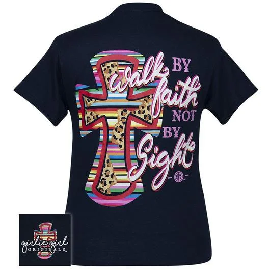 best short sleeve shirts for everyday comfort -Girlie Girl Originals Preppy Walk By Faith T-Shirt