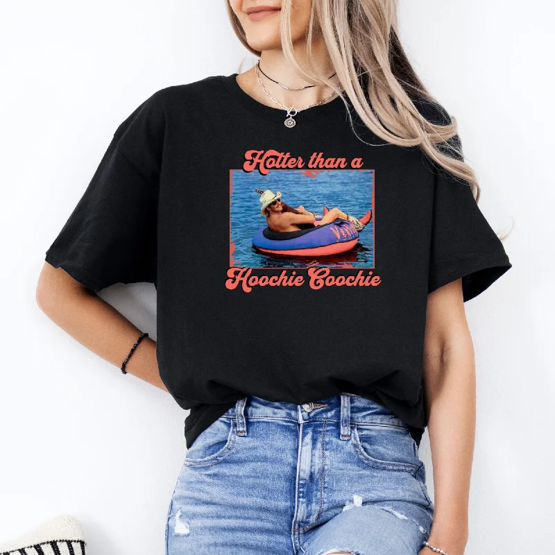 comfortable and lightweight short sleeve shirts for men -Hotter Than A Hoochie Coochie Lake Lover TShirt *UNISEX FIT*