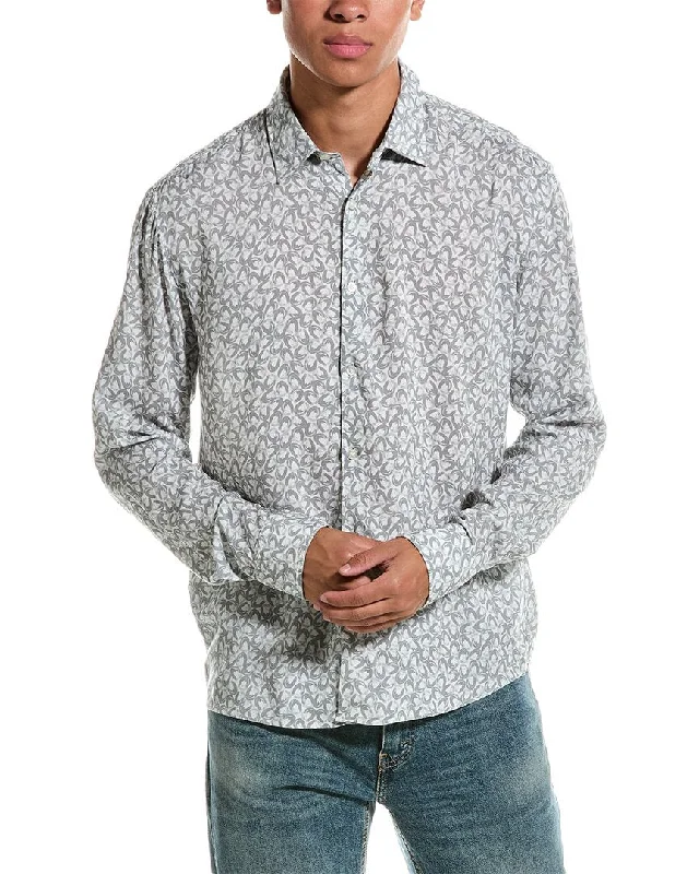 Men's gravel shirts-Hugo Boss Ermo Woven Shirt