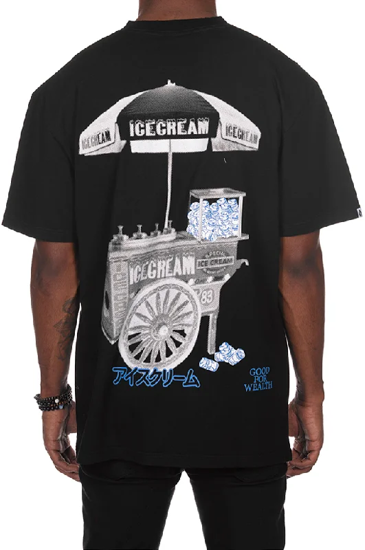 men’s premium short sleeve shirts for summer fashion -Icecream Cart SS Oversized Knit Tee