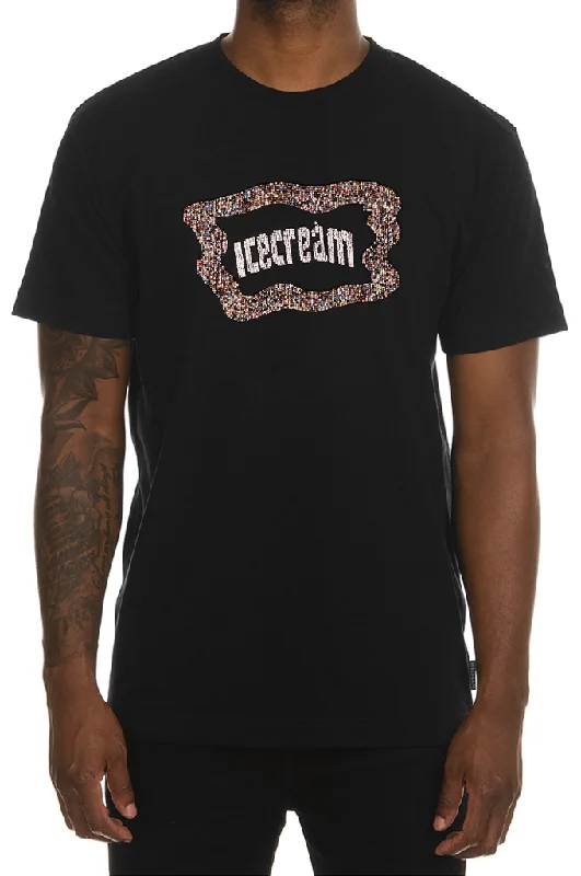 lightweight and breathable summer short sleeve shirts -Icecream Flag SS Beaded Tee