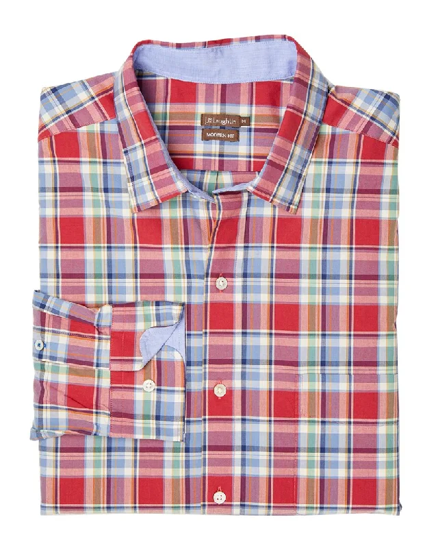 Men's wing shirts-J.McLaughlin Collis Woven Shirt