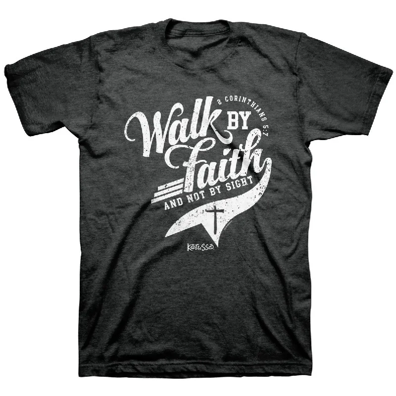 men’s classic short sleeve t-shirts for all occasions -Kerusso Walk By Faith Christian Unisex T-Shirt