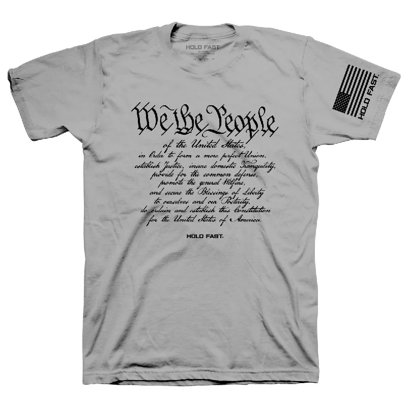 men’s comfortable short sleeve t-shirts for daily wear -Hold Fast We The People USA Christian Unisex T-Shirt