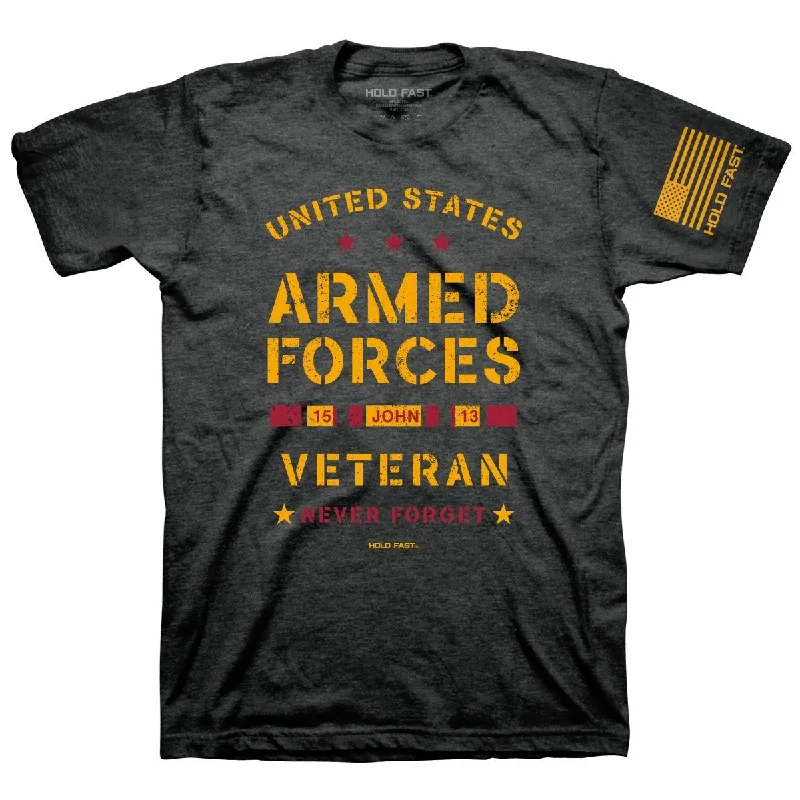 modern men’s short sleeve shirts with minimalist patterns -United States Armed Forces Veteran Never Forget Christian Unisex Bright T Shirt