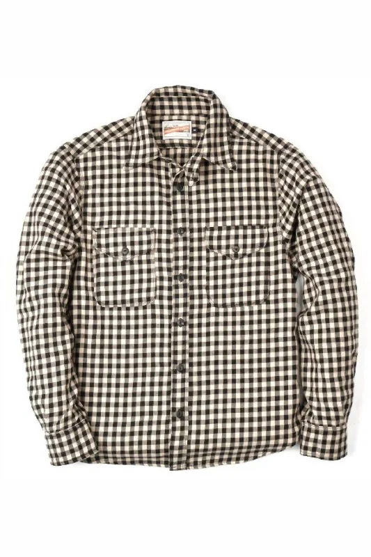 Men's crag shirts-Men Wells Shirt In Gingham