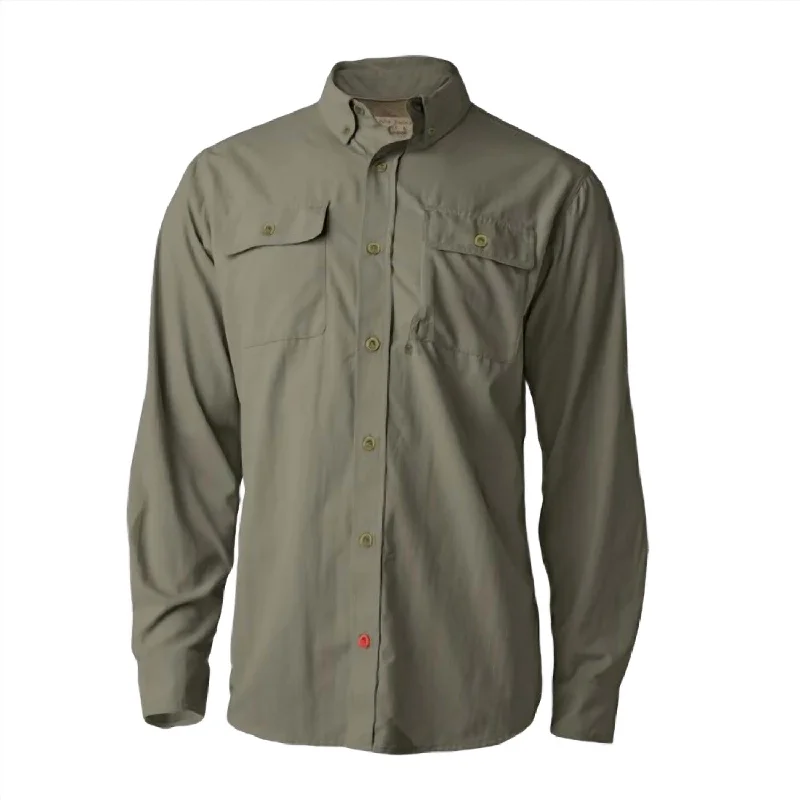 Men's spring-inspired shirts-Men's 3-Season Ultralight Long Sleeve Shirt In Marsh