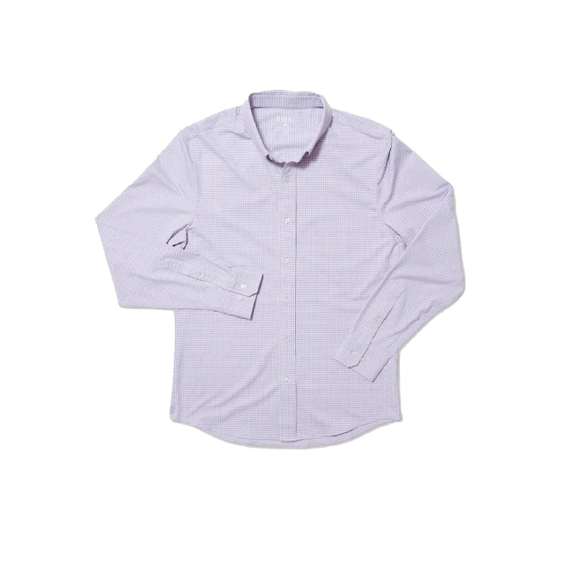 Men's untamed shirts-Men's Commuter Shirt - Slim Fit In Wisteria Check