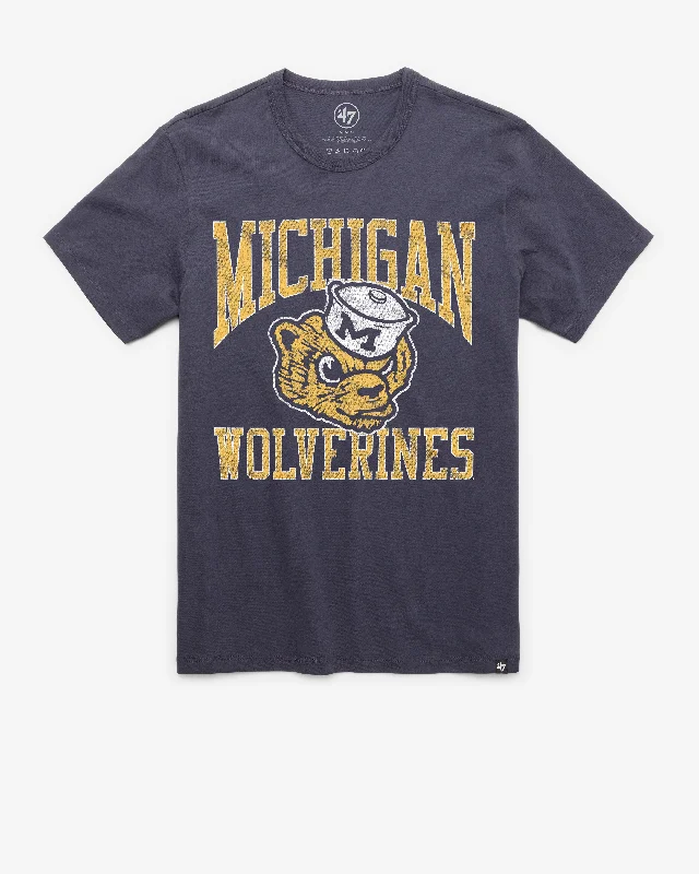 men’s comfortable short sleeve shirts for casual events -MICHIGAN WOLVERINES VINTAGE BIG UPS '47 FRANKLIN TEE MEN