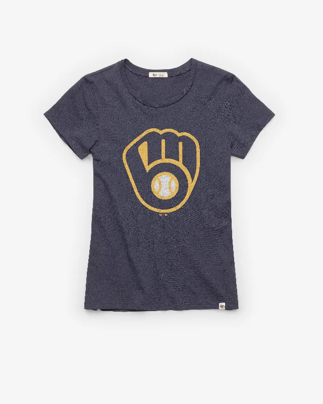 stylish and relaxed short sleeve shirts for men -MILWAUKEE BREWERS PREMIER '47 FRANKIE TEE WOMENS