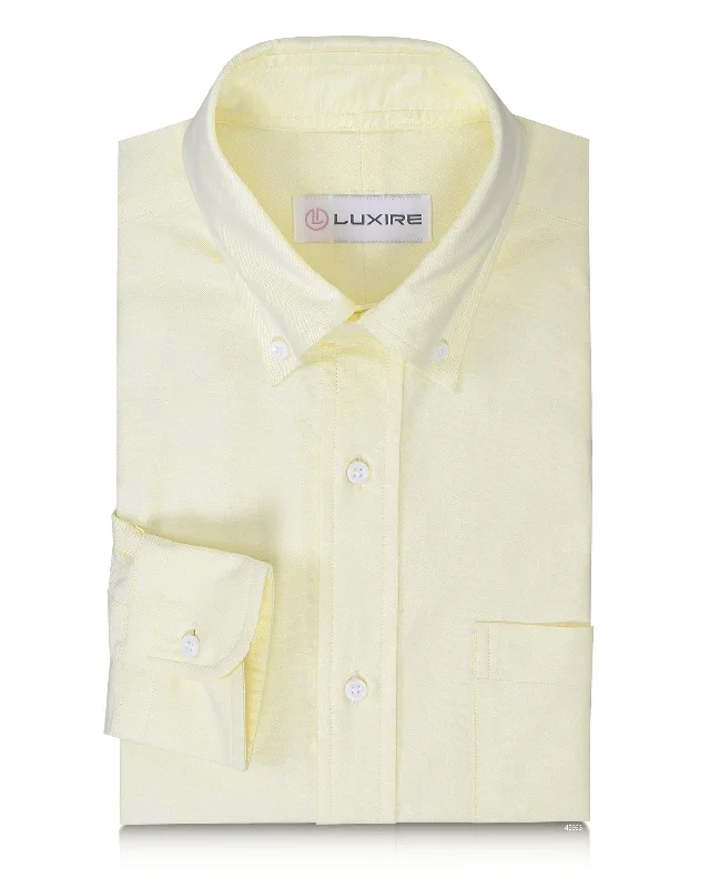 Men's centerpiece shirts-Lemon Washed Oxford