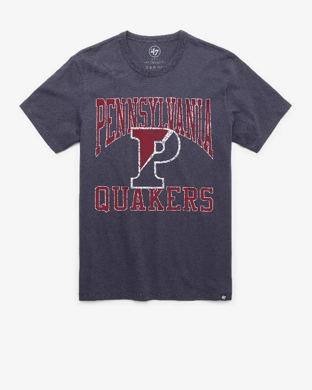 breathable and stylish short sleeve shirts for hot climates -PENNSYLVANIA QUAKERS UPENN BIG UPS '47 FRANKLIN TEE