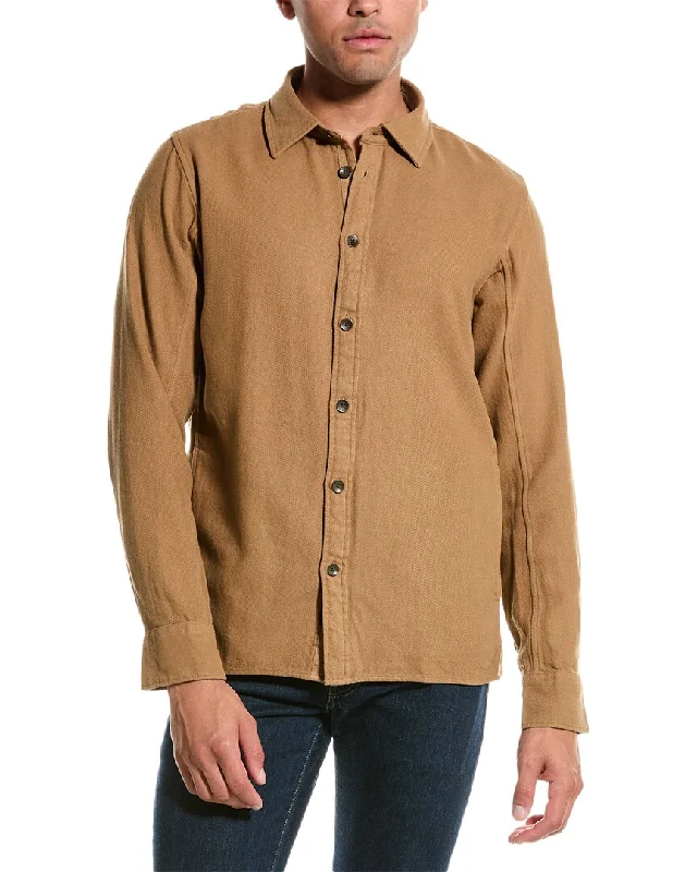 Men's enzyme-wash shirts-rag & bone Austin Heavy Twill Shirt