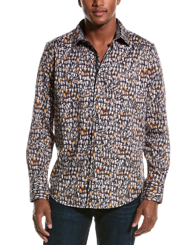 Men's atelier shirts-Robert Graham Beer Bash Classic Fit Woven Shirt Woven Shirt