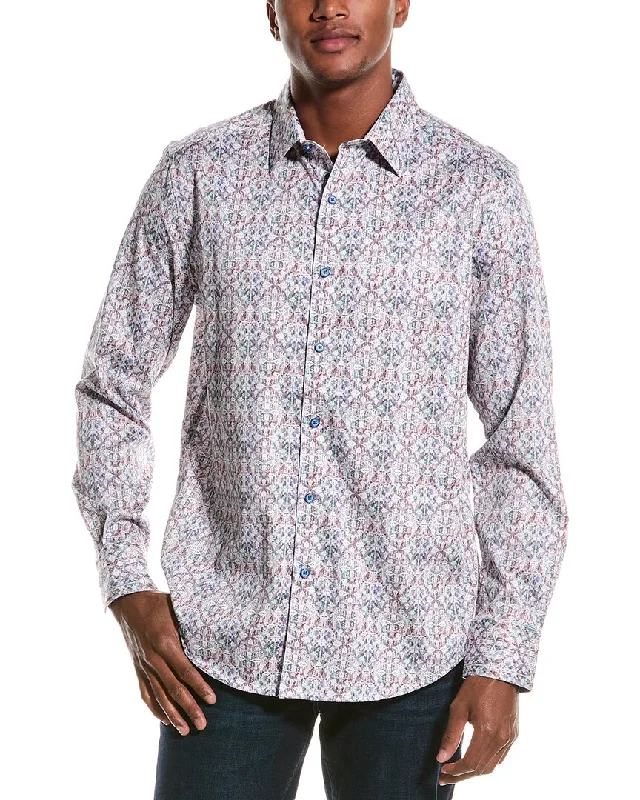 Men's workwear-inspired shirts-Robert Graham Caracas Classic Fit Woven Shirt