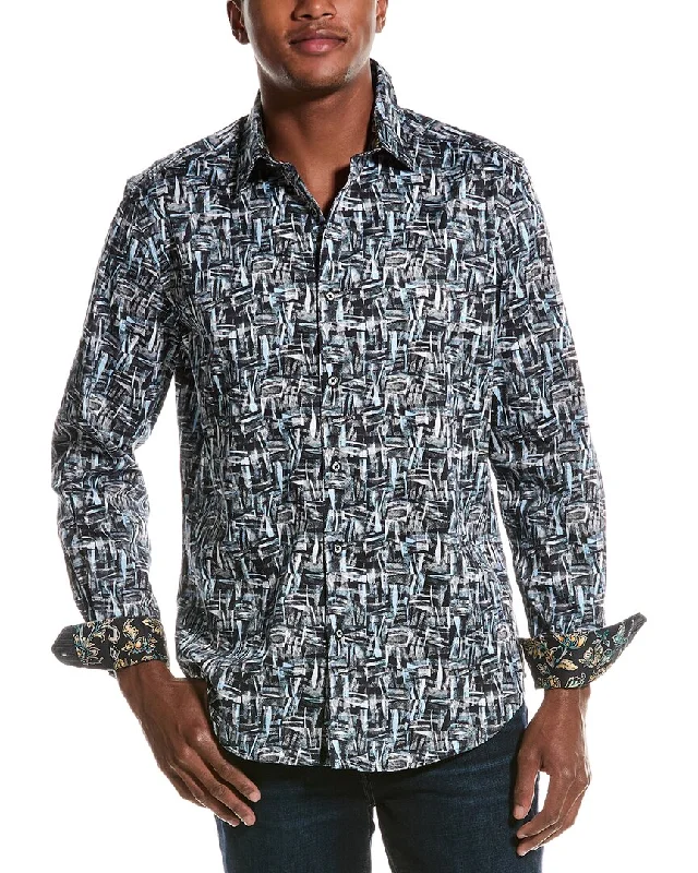 Men's upland shirts-Robert Graham Galvan Classic Fit Woven Shirt