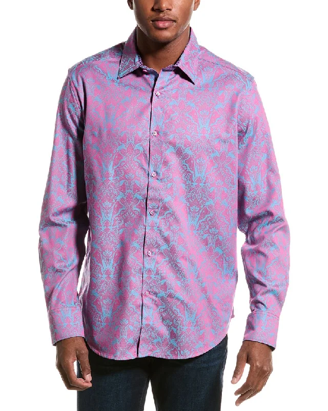 Men's refresh shirts-Robert Graham Highland 4 Classic Fit Woven Shirt