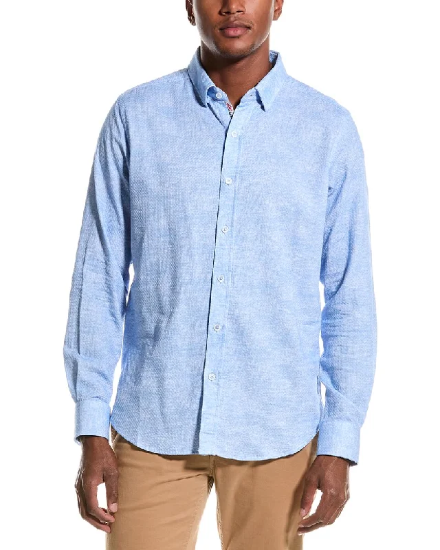 Men's task-ready shirts-Robert Graham Reid Tailored Fit Woven Shirt