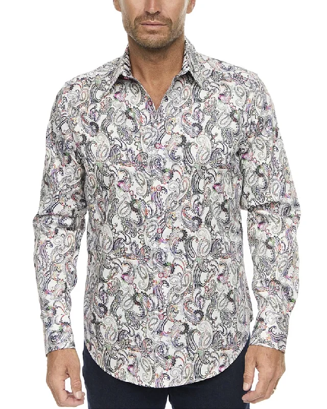 Men's bold-energy shirts-Robert Graham Shefman Woven Shirt