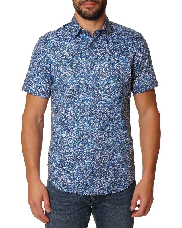 Men's splash shirts-Robert Graham Stuart Woven Shirt