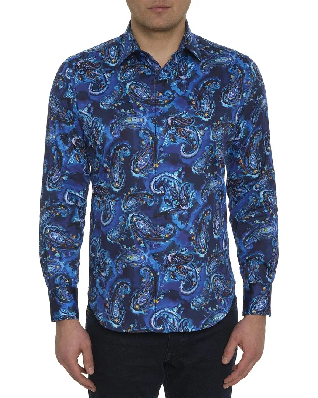 Men's low-key shirts-Robert Graham Tangier Woven Shirt