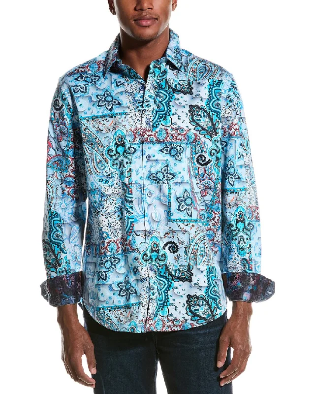 Men's showcase shirts-Robert Graham Webbs Classic Fit Woven Shirt