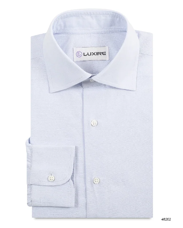 Men's glowing shirts-Plain Pale Blue Shirt