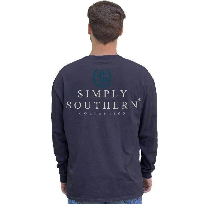 high-quality men’s short sleeve shirts for office wear -SALE Simply Southern Logo Raven Unisex Long Sleeve T-Shirt