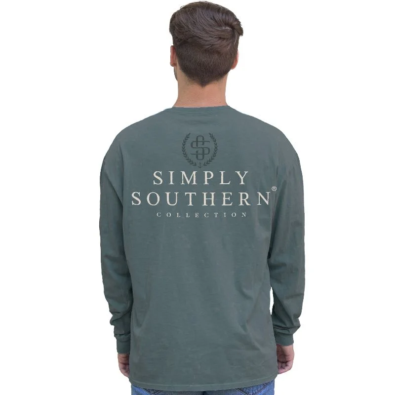 breathable short sleeve shirts for outdoor wear -SALE Simply Southern Logo Storm Unisex  Long Sleeve T-Shirt