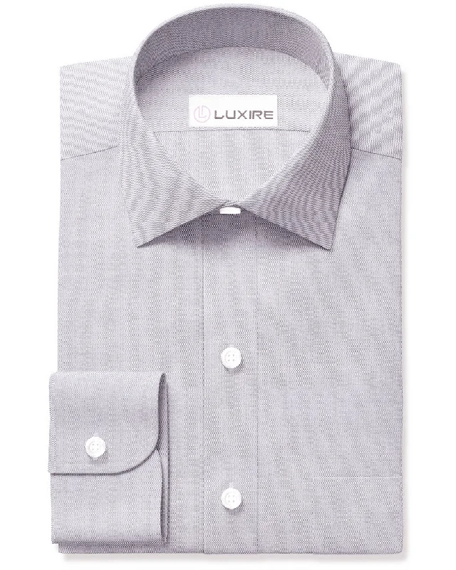 Men's shift shirts-Summer Grey Oxford Shirt