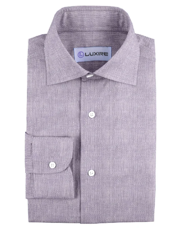 Men's grit shirts-Summer Shirt in Light Purple Linen