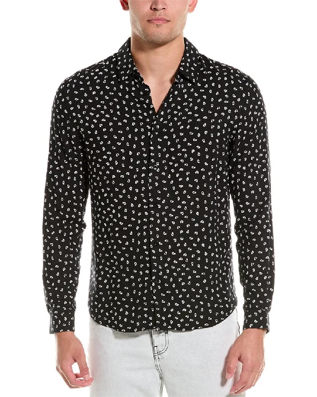 Men's deer shirts-The Kooples Paisley Shirt