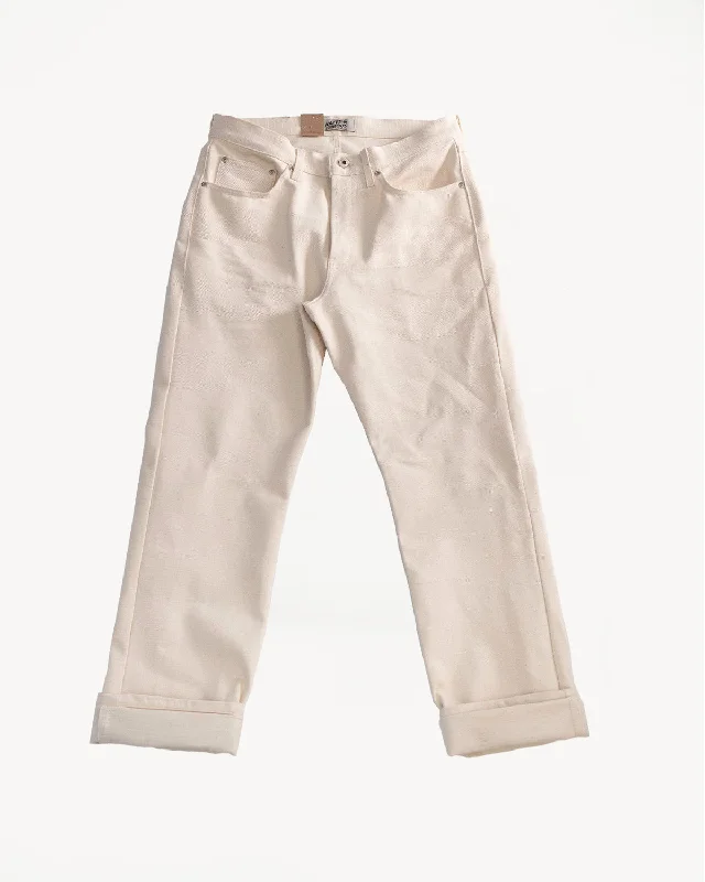 Men's pants for urban travel-14oz - Undyed Frankenstein Denim - True Guy