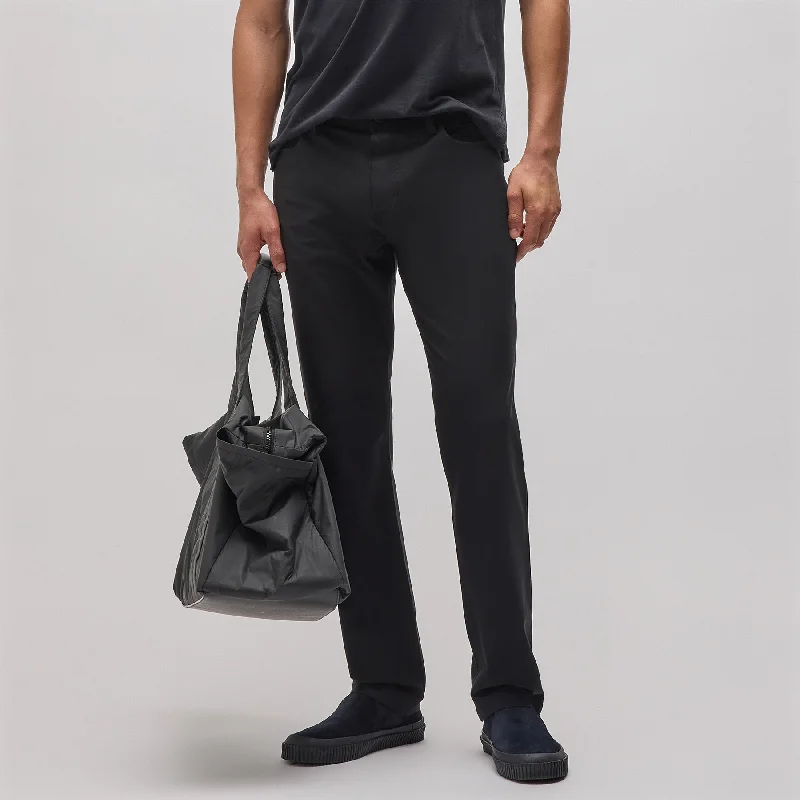 Men's pants with solid comfort-5 Pocket Performance Pant - Black