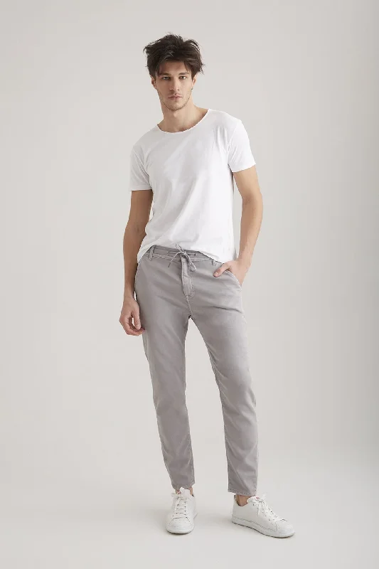 Men's pants with soft fit-Felix Jogger Chino Pants Grey