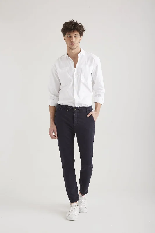 Men's pants with bright comfort-Felix Jogger Chino Pants Navy