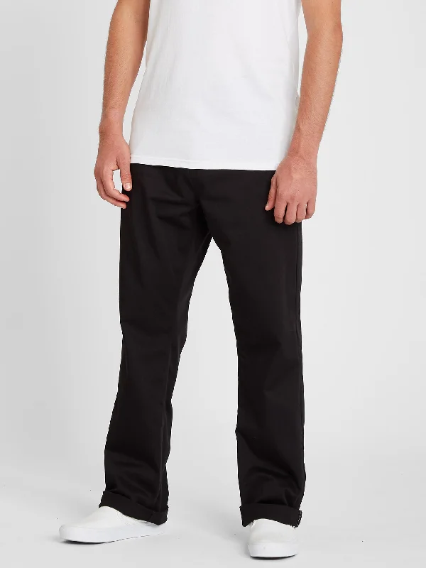 Men's pants for cold nights-Frickin Skate Chino Pants - Black