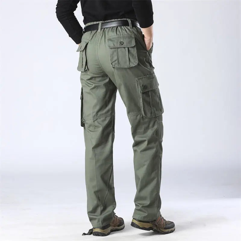 Men's pants for yoga-Men's Cotton Mid Waist Zipper Fly Closure Solid Pattern Trousers