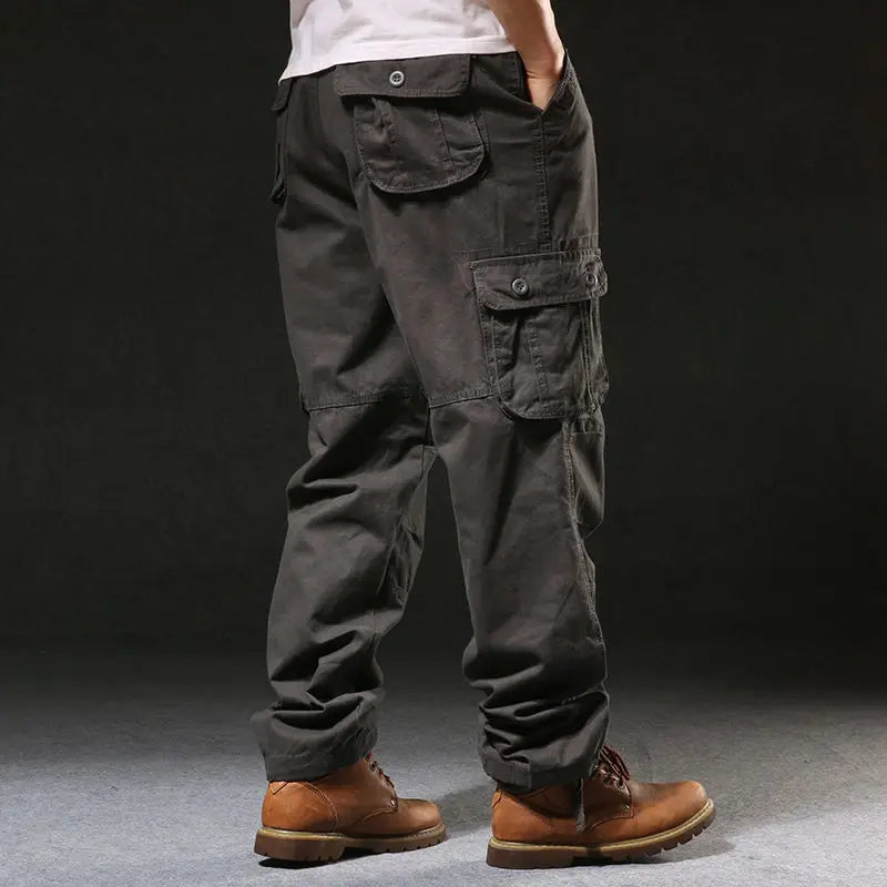 Men's pants linen blend-Men's Cotton Mid Waist Zipper Fly Closure Solid Pattern Trousers