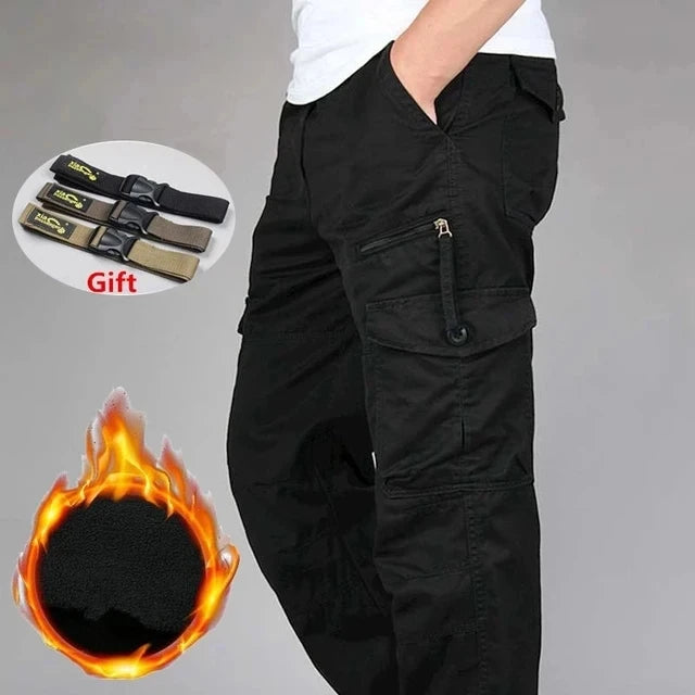 Men's pants with sharp cuffs-Men's Polyester Mid Waist Zipper Fly Closure Waterproof Trousers