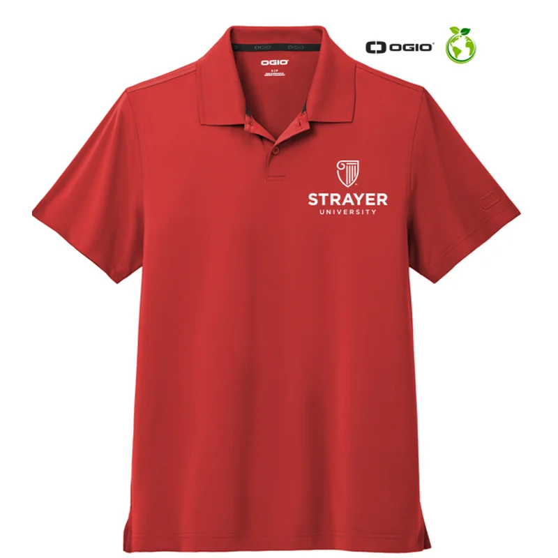 trendy short sleeve shirts for work and leisure -NEW STRAYER OGIO® Regain Polo - Signal Red