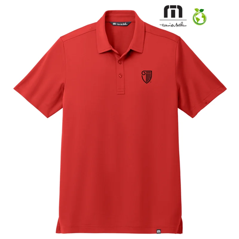 high-quality short sleeve shirts for everyday wear -NEW STRAYER TravisMathew Cabana Solid Polo - Crimson