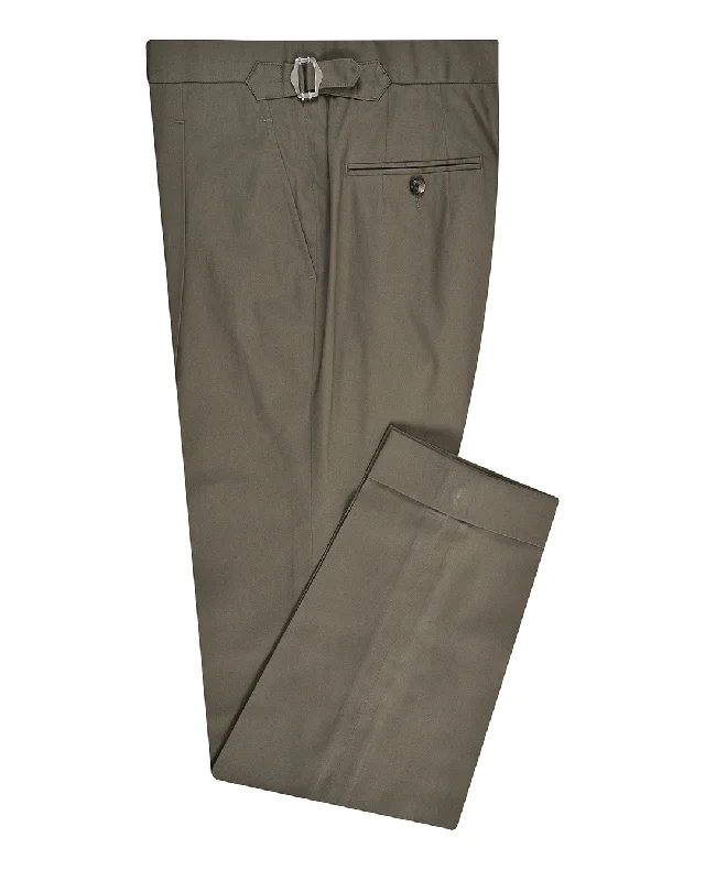 Men's pants steel grey-Fresco Soft Light Brown Stretch Twill Dress Pant